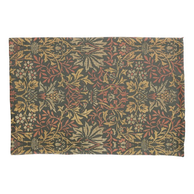 Funda De Cojín Tapiz del jardín de flores William Morris (Anverso)