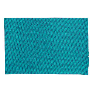 Funda De Cojín Tapón de textura de lana de punto azul
