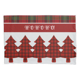 Funda De Cojín Tartán rojo negro verde acogedor