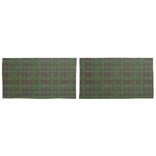 Funda De Cojín Tartan Verde Bosque Cabaña