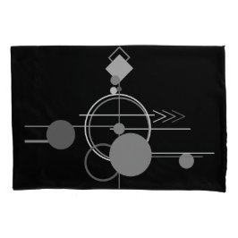 Funda De Cojín Tatuajes Art Deco Moderno | Minimalismo monocromo