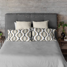 Taupe Beige Tan Guirnaldas de Ogeo Blanco Gris