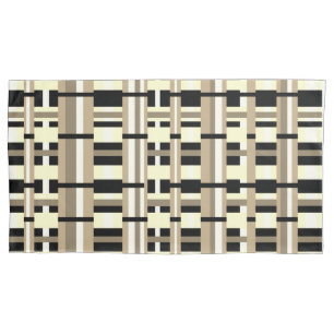 Funda De Cojín Taupe, Tan, Negro, Blanco Moderno