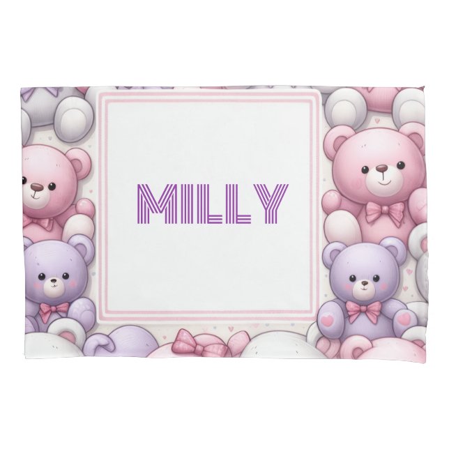 Funda De Cojín Teddy Cómodo abraza (Anverso)