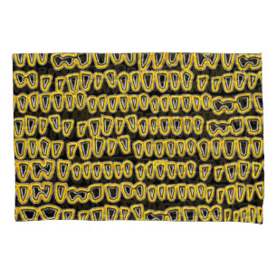 Funda De Cojín Teeth Dentist Dentist Ortodóntist NEON amarillo