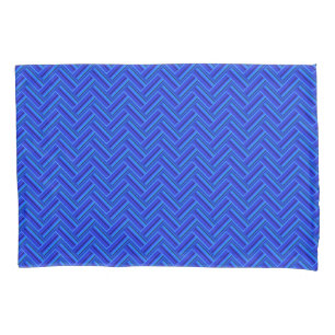 Funda De Cojín Tejidos de doble trama de franjas azules
