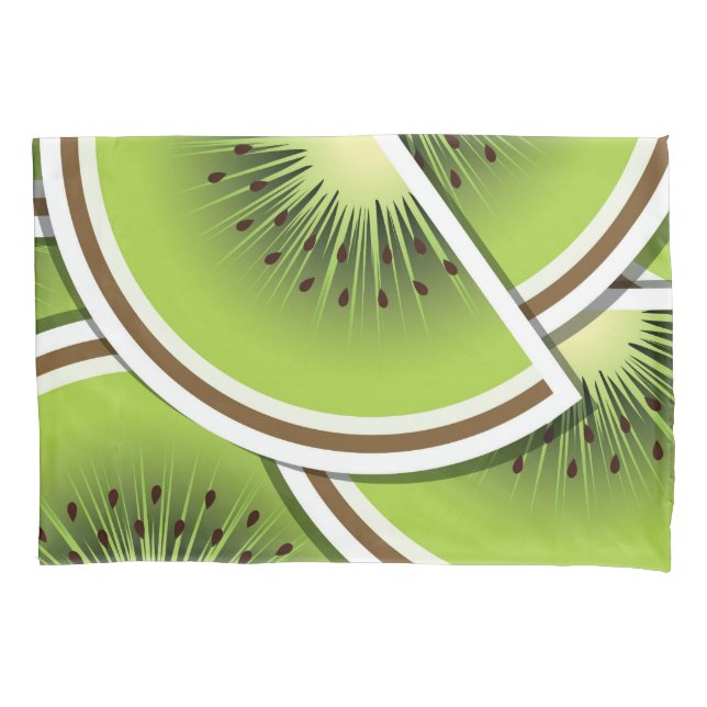 Funda De Cojín Tejidos de fruta kiwi funky (Anverso)