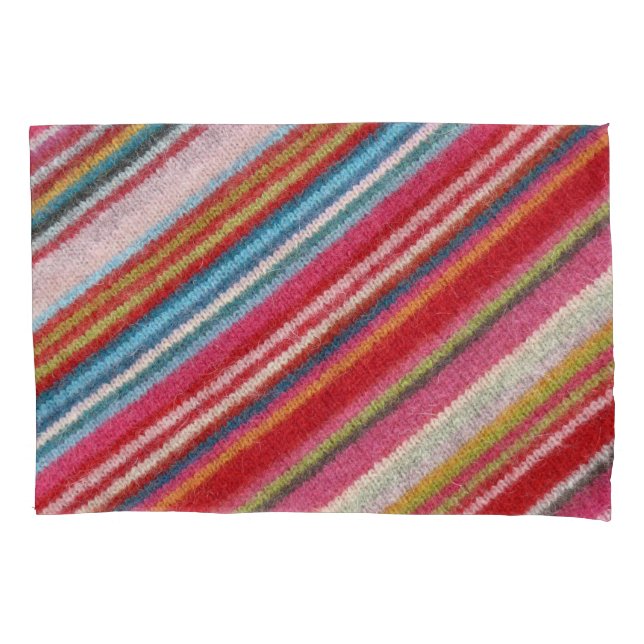 Funda De Cojín Tejidos de lana rayada: acogedores, elegantes (Anverso)