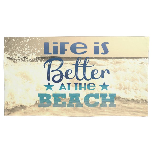 Funda De Cojín Tema de la playa de moda (Anverso-izquierdo)