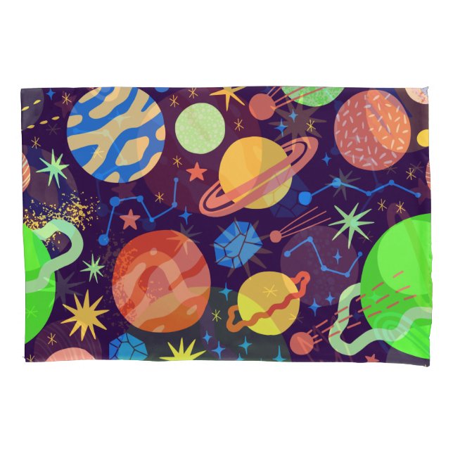 Funda De Cojín Tema del planeta y el espacio  (Anverso)