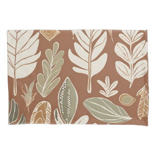 Funda De Cojín Terracotta Flor silvestre Boho Estilo ecléctico rú