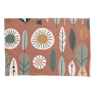 Funda De Cojín Terracotta Flor silvestre Boho Estilo ecléctico rú