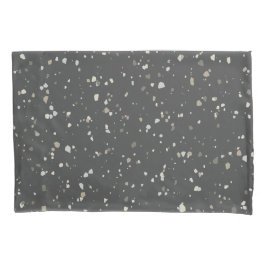Funda De Cojín Terrazzo gris moderno
