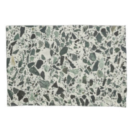 Funda De Cojín Terrazzo verde moderno