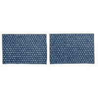 Tessellation geométrico de Shibori de los azules