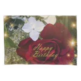 Funda De Cojín texto de cumpleaños feliz