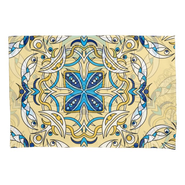 Funda De Cojín Textura de cosecha arábiga floral (Anverso)