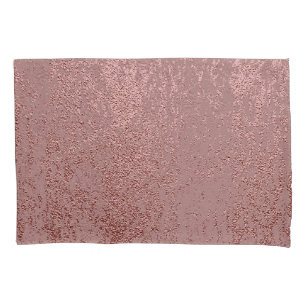 Funda De Cojín Textura de oro metálico, cuarzo rosa.