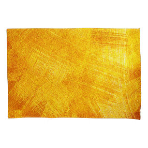 Funda De Cojín Textura dorada de lujo, fondo abstracto.