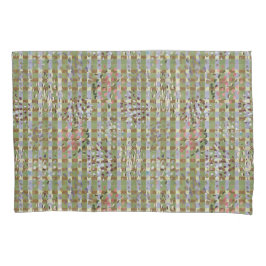 Funda De Cojín Textured Pointillism Grid Pattern Artwork