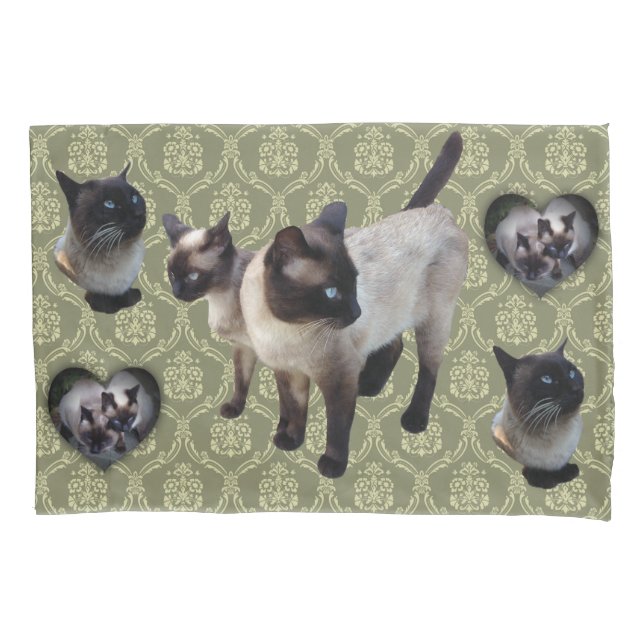 Funda De Cojín Thailand-born Siamese cat (Anverso)