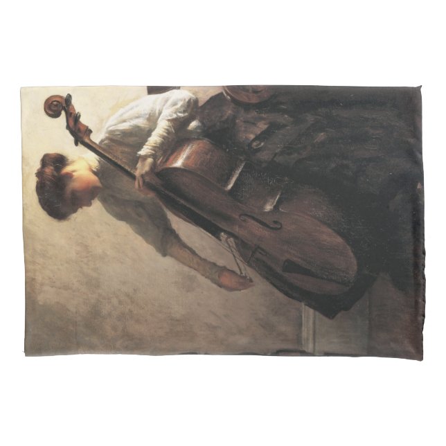 Funda De Cojín The Cellist (por Joseph DeCamp) (Anverso-izquierdo)