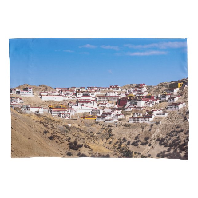 Funda De Cojín Tíbet - Monasterio Budista Ganden (Anverso)