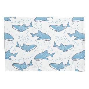 Funda De Cojín Tiburón de ballena estrellado (luz)