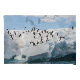 Funda De Cojín Tiempo de reproducción de Gentoo Penguin Antártica