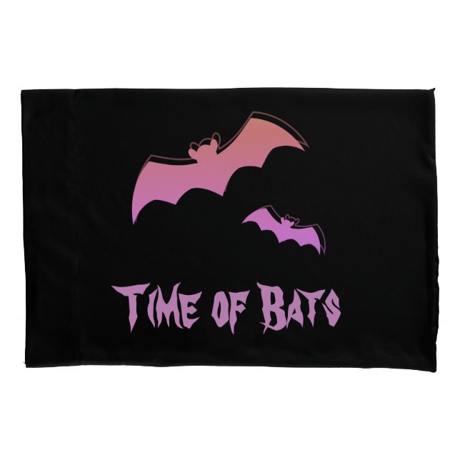 Funda De Cojín Tiempos de murciélago - Resumen rosa y púrpura de  (Anverso)