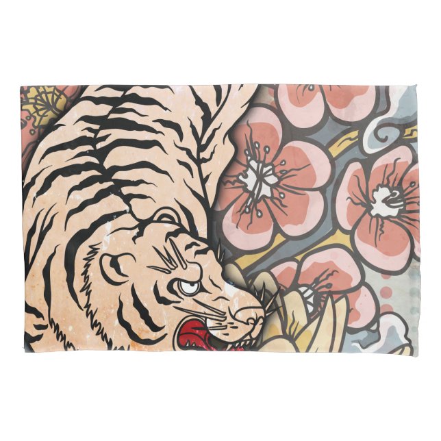 Funda De Cojín Tigre blanco (Anverso)