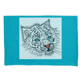 Funda De Cojín Tigre de bebé de ojos azules