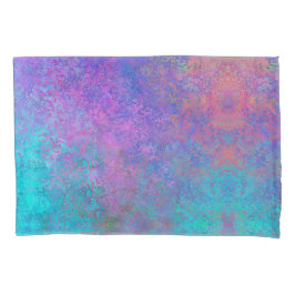 Funda De Cojín Tinta de alcohol arcoiris, resplandeciente resumen