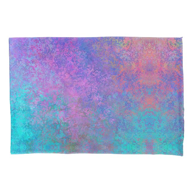 Funda De Cojín Tinta de alcohol arcoiris, resplandeciente resumen (Anverso)