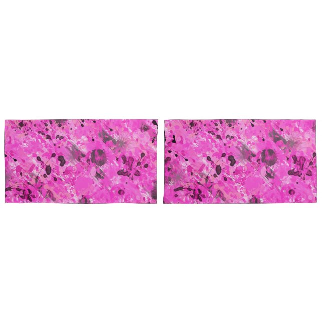 Funda De Cojín Tinta rosa (Anverso - Set)