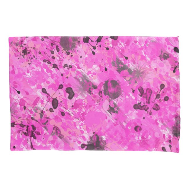 Funda De Cojín Tinta rosa (Anverso)