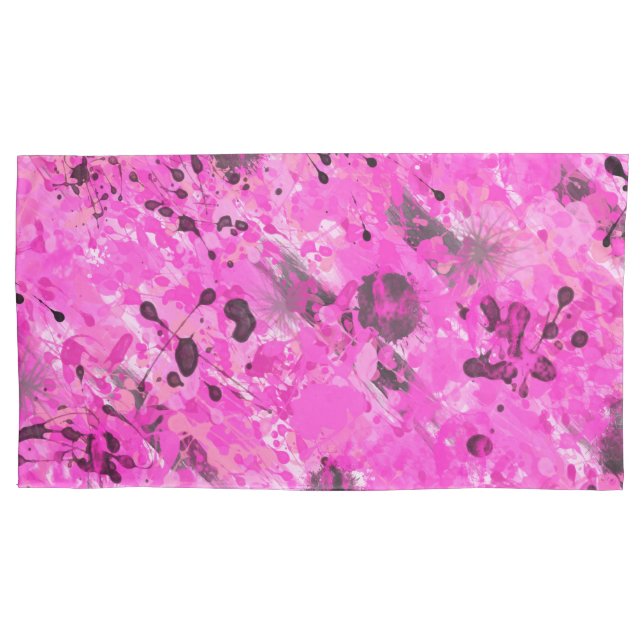 Funda De Cojín Tinta rosa (Anverso)