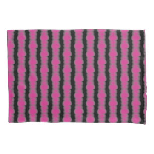 Funda De Cojín Tinte ligado rosa y negro