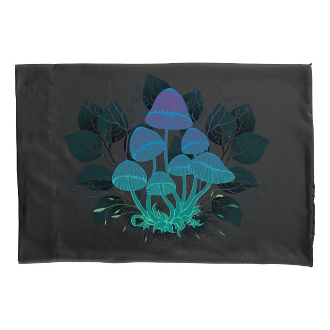 Funda De Cojín Toadstools en Bushes (Anverso)