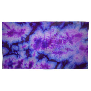 Funda De Cojín Tonos de tinte de abeto morado y azul