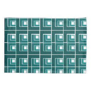 Funda De Cojín Topsy Turvy verde azulado