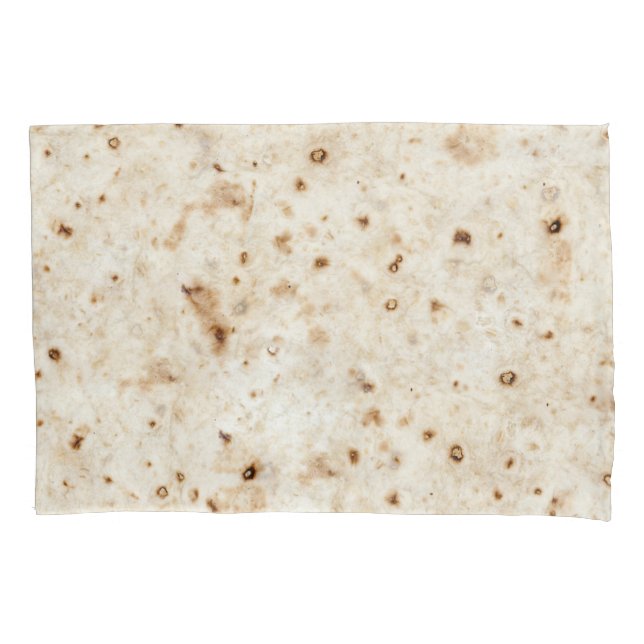 Funda De Cojín Tortilla de harina de burrito Taco - Comida rápida (Anverso)