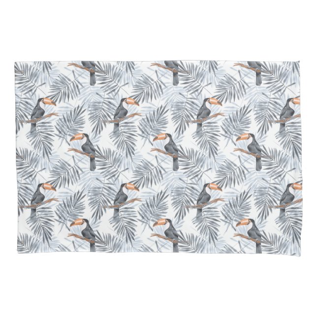 Funda De Cojín Toucan gris (Anverso-izquierdo)