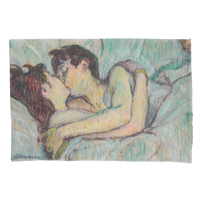 Funda De Cojín Toulouse-Lautrec - En La Cama, El Beso (Anverso)