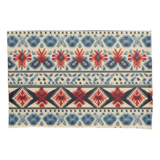 Funda De Cojín Traditional Folk Embroidery Stripe  Pattern