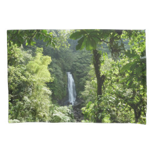 Funda De Cojín Trafalgar cae fotografía tropical de selva tropica