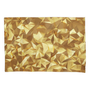 Funda De Cojín Triángulo de oro: Textura de fondo abstracta.