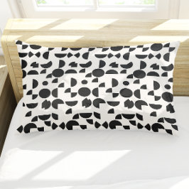 Funda De Cojín Tribal geométrica elegante y blanco moderno