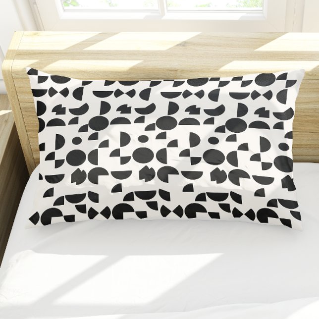 Funda De Cojín Tribal geométrica elegante y blanco moderno (White Modern Elegant Geometric Tribal Pillow Case)