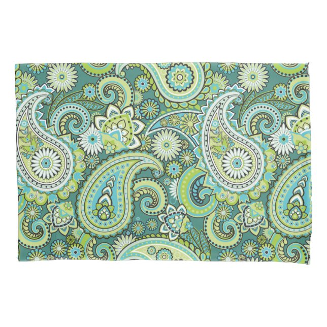 Funda De Cojín Trippy Hippy Retro Paisley (Anverso)